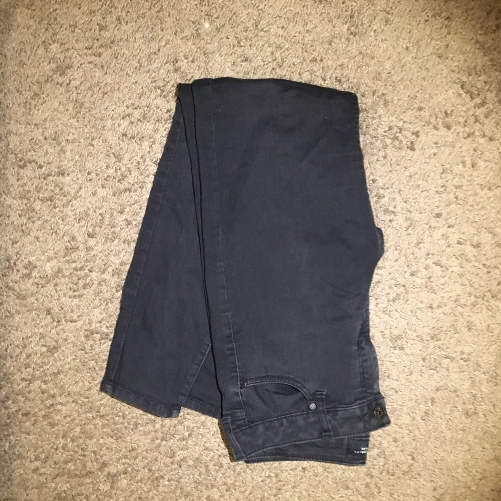 Plain black super skinny jeans